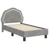 vidaXL Struttura letto per bambini con testata Grigio chiaro