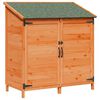 vidaXL Capanno da Giardino con tetto Marrone 106,5 x 56 x 113,5 cm