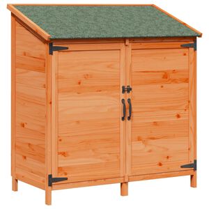 vidaXL Capanno da Giardino con tetto Marrone 106,5 x 56 x 113,5 cm