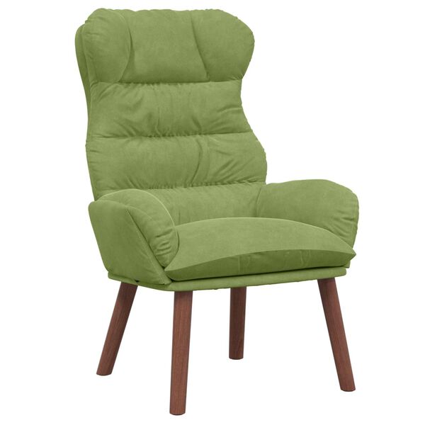vidaXL poltrona Verde chiaro 69 x 74 x 93 cm Velluto