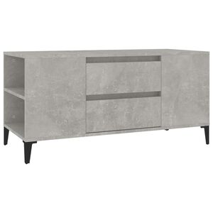 vidaXL Mobile per TV Grigio Cemento 102x44,5x50 cm Legno Multistrato