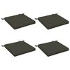 vidaXL Cuscini per Seduta SOEST 4 pz 100% Poliestere Antracite