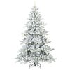 vidaXL Albero di Natale Artificiale con Rami Pieghevoli Bianco 240 cm