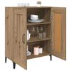 vidaXL Credenza Rovere artigianale 69,5 x 34 x 90 cm Legno multistrato