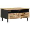 vidaXL Tavolino da salotto Marrone e Nero 80 x 54 x 40 cm