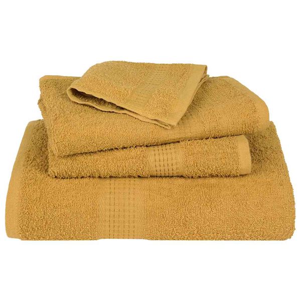 vidaXL Asciugamani per ospiti FROGN 10 pz Oro 30x50 cm 360 g/m²