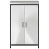 vidaXL Stoccaggio in cucina con porta Argento 60 x 50 x 92 cm Acciaio