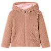 vidaXL Giacca con Cappuccio Bambini Teddy Cognac Chiaro 104