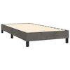 vidaXL Struttura Letto a Rete a Molle Grigio Scuro 90x200 cm Velluto