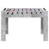 vidaXL Tavolo da Foosball Grigio cemento 125 x 60,5 x 80 cm