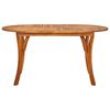 vidaXL Set da pranzo da giardino 5 pz 150x90 cm in legno massello di acacia
