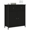 vidaXL Credenza Nera 70x30x80 cm in Legno Multistrato