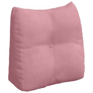 vidaXL Cuscino per Schiena Rosa 45 x 24 x 50 cm Velluto