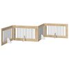 vidaXL Cancello per cani pieghevole con supporti 4 pcs Rovere Sonoma