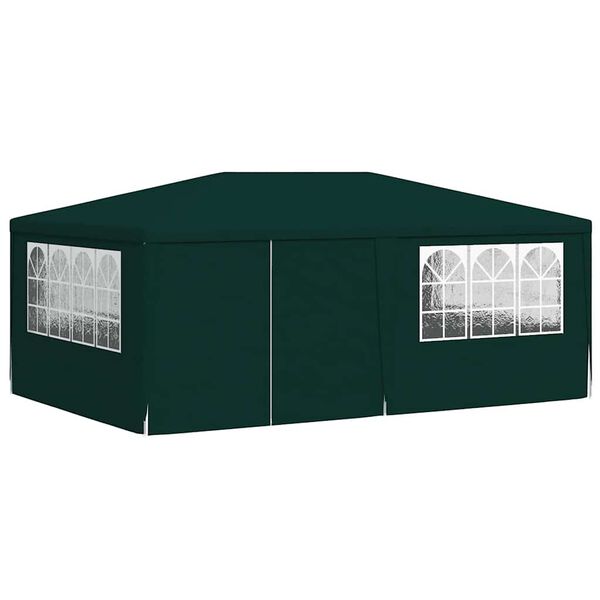vidaXL Gazebo Professionale con Pareti 4x6 m Verde 90 g/m²