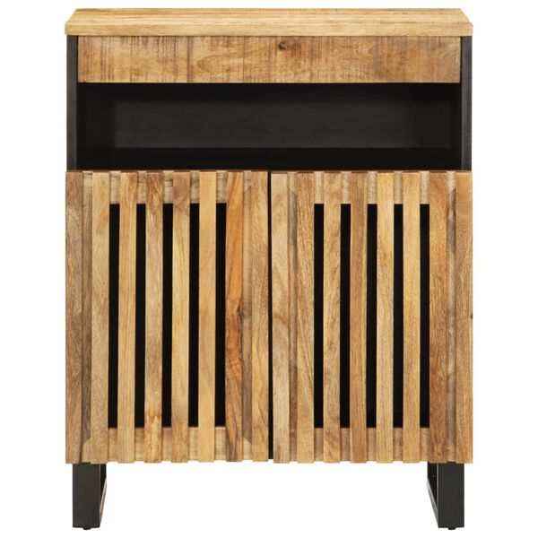 vidaXL Credenza 60x34x75 cm in Legno Massello di Mango Grezzo
