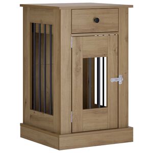 vidaXL Mobile da cassa per cani Rovere Artigianale 50 x 47,5 x 80 cm
