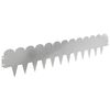 vidaXL Bordura per Prato 10 pcs 103 x 20 cm Acciaio Argento