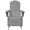 vidaXL Sedia Adirondack Grigio chiaro 82 x 74 x 92 cm HDPE