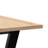 vidaXL Tavolo da Pranzo Telaio a Y 60x60x75 cm Legno Pino e Acciaio