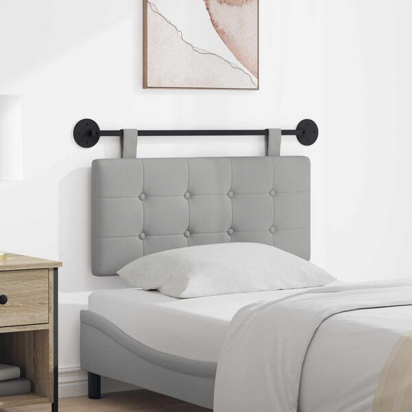 vidaXL Testata appesa Grigio Nuvola 100 x 55 x 5 cm Tessuto