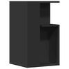 vidaXL Tavolino Nero 35x35x60 cm in Legno Multistrato