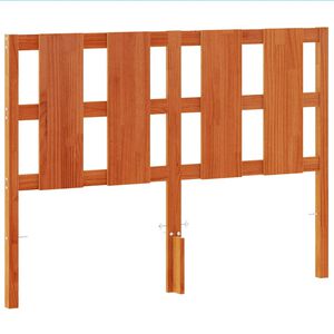 vidaXL Testiera Marrone Cera 135 cm in Legno Massello di Pino