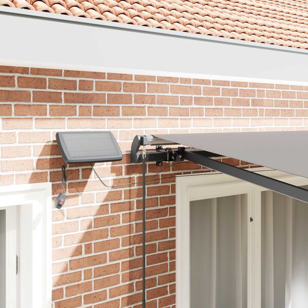 vidaXL Tenda Retrattile Grigio chiaro 350 x 250 cm Tessuto