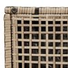 vidaXL Sgabelli Giardino con Cuscini 4pz Beige 40x40x43 cm Polyrattan