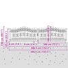 vidaXL Cancello con Punta a Lancia Grigio 404 x 100 cm Acciaio