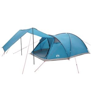 vidaXL Tenda Capanna con tetto Blu 8 persone Poliestere e Acciaio