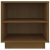 vidaXL Comodino Marrone Ambrato 40x34x40 cm in Legno Massello di Pino