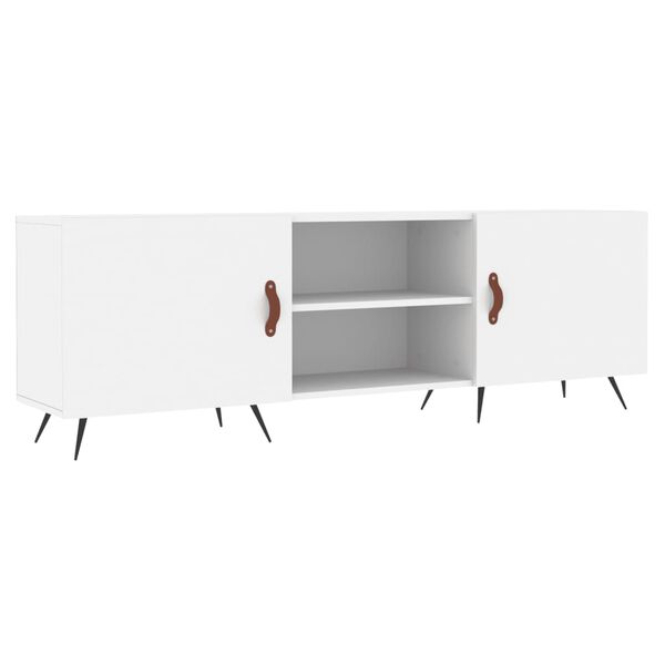 vidaXL Mobile Porta TV Bianco 150x30x50 cm in Legno Multistrato