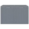 vidaXL Contenitore da Giardino Grigio in Rattan PP 180 L
