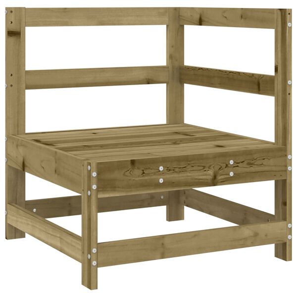 vidaXL Set Divani da Giardino 11 pz in Legno Impregnato di Pino
