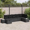 vidaXL Set di divani con cuscino 7 pcs polyrattan