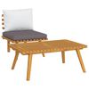 vidaXL Set Divani da Giardino 2 pz con Cuscini in Massello di Acacia