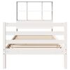 vidaXL Letto Libreria senza Materasso Bianca 90x200 cm Legno di Pino