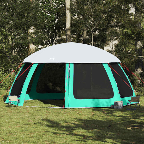 vidaXL Tenda da piscina con Patta Rimovibile&Pareti in Rete 612x612 cm