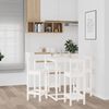 vidaXL Set da Bar 5 pz Bianco in Legno Massello di Pino