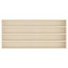 vidaXL Vetrina a muro Beige 80 x 8,5 x 36 cm Legno multistrato