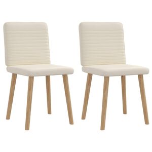 vidaXL Sedie da Pranzo 2 pz Lino