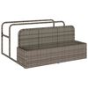 vidaXL Galleggiante a Bordo Piscina Grigio 110x100x57 cm in Polyrattan