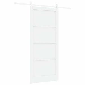 vidaXL Porta scorrevole ORKDAL Bianco 93 x 211 cm Pino massello