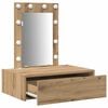vidaXL Tavolo da Trucco Marrone 60 x 40 x 70 cm Legno multistrato