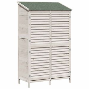 vidaXL Capanno da Giardino con tetto Bianco 106 x 56 x 176,5 cm