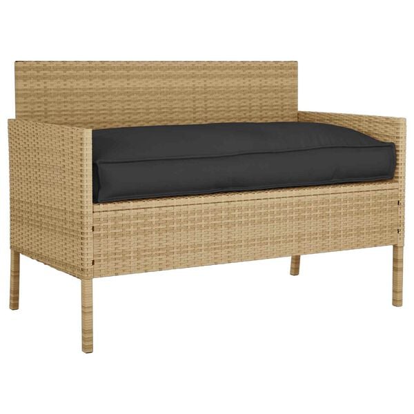 vidaXL Cuscino Nero 120 x 60 x 12 cm Tessuto Oxford