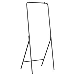 vidaXL Stendibiancheria Nero 60 x 53 x 155 cm Acciaio