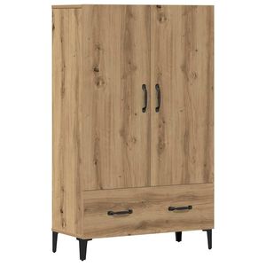 vidaXL Credenza Rovere Artigianale 70x31x115 cm in Legno Multistrato