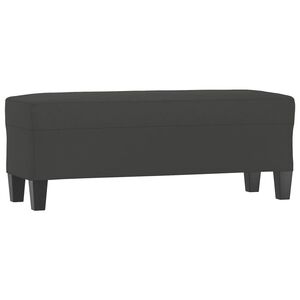 vidaXL Panca grigio scuro 100x35x41 cm in Microfibra